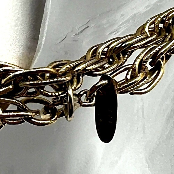 Vintage Whiting Davis M47Gold & Silver Tone Twisted Rope Chain - Picture 9 of 9